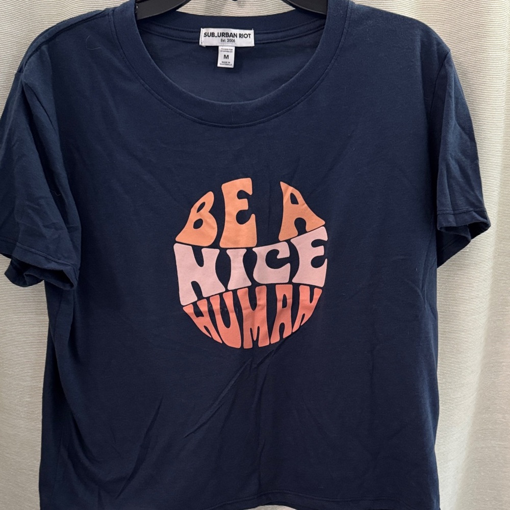 Sub_Urban Riot Navy Tee with Bold Graphic